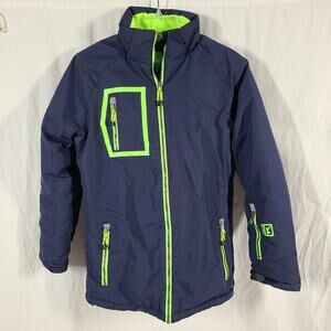 Phibee Youth Winter Skiwear Coat Insulated Navy Green 170-176/US Sz 18